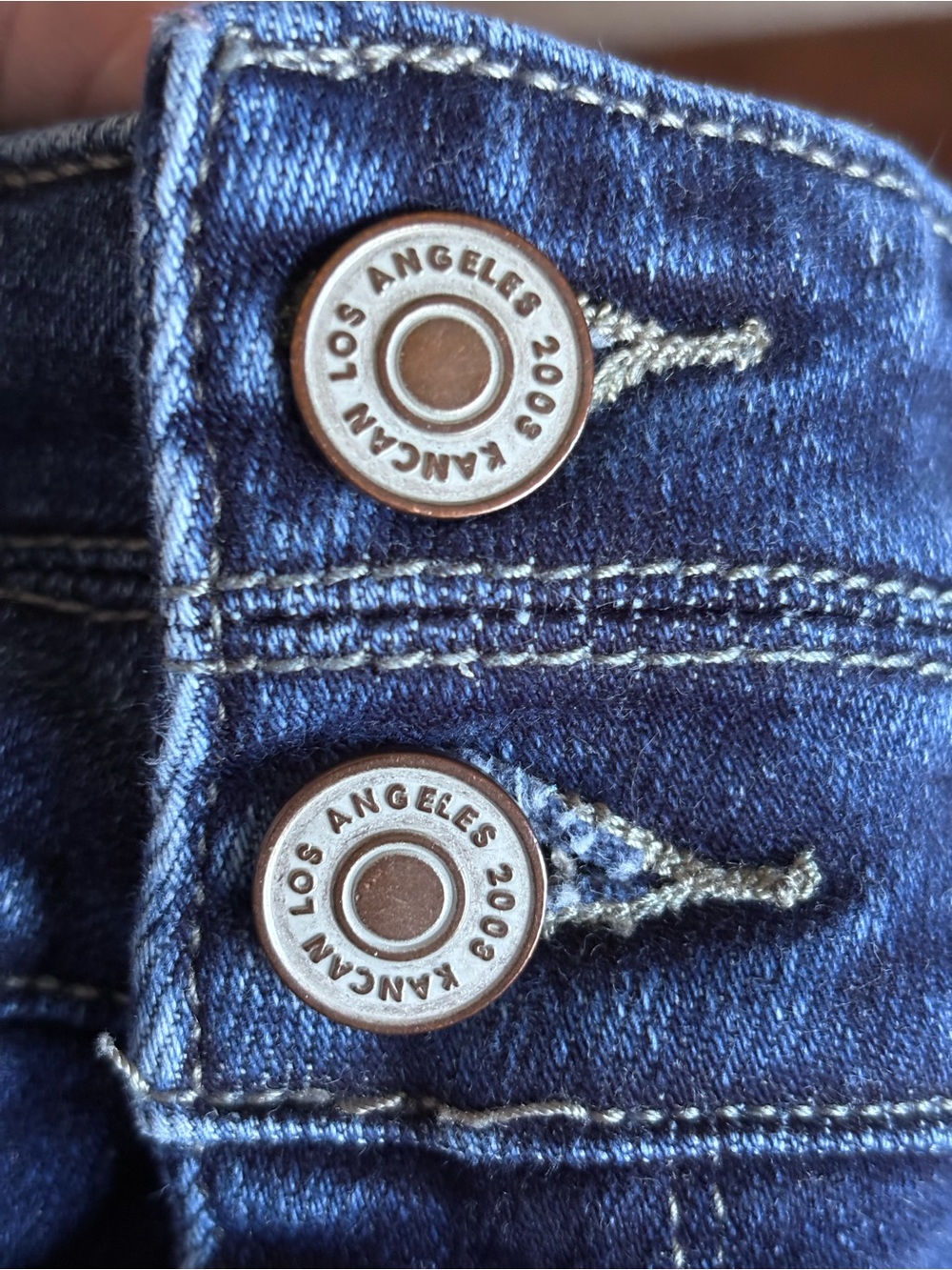 KanCan Y2K Vintage Sz 9/28 High-Rise Flared Women’s Jeans - Dark Blue Wash - Picture 11 of 12